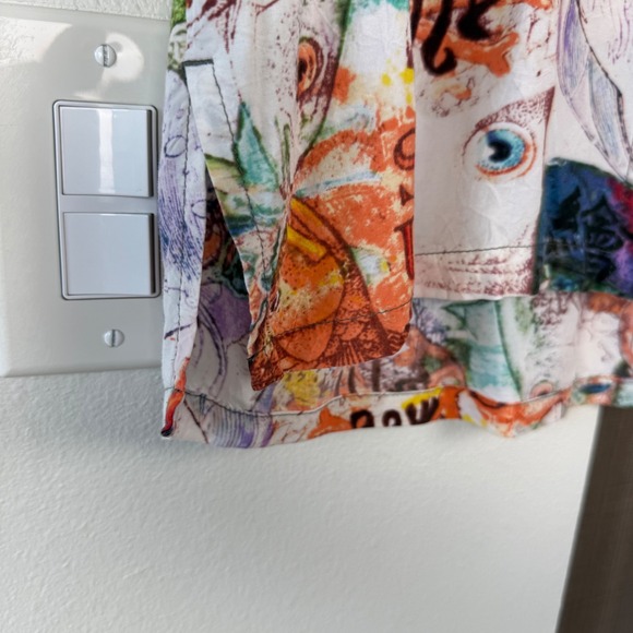 Jams World Aloha Style Camp Shirt Samurai Sushi Print Short Sleeve Size Small - Picture 6 of 12